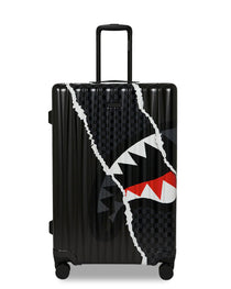 Valise  - CENTER RIP REVEALING GRAY CHECK FULL-SIZE LUGGAGE - SPRAYGROUND