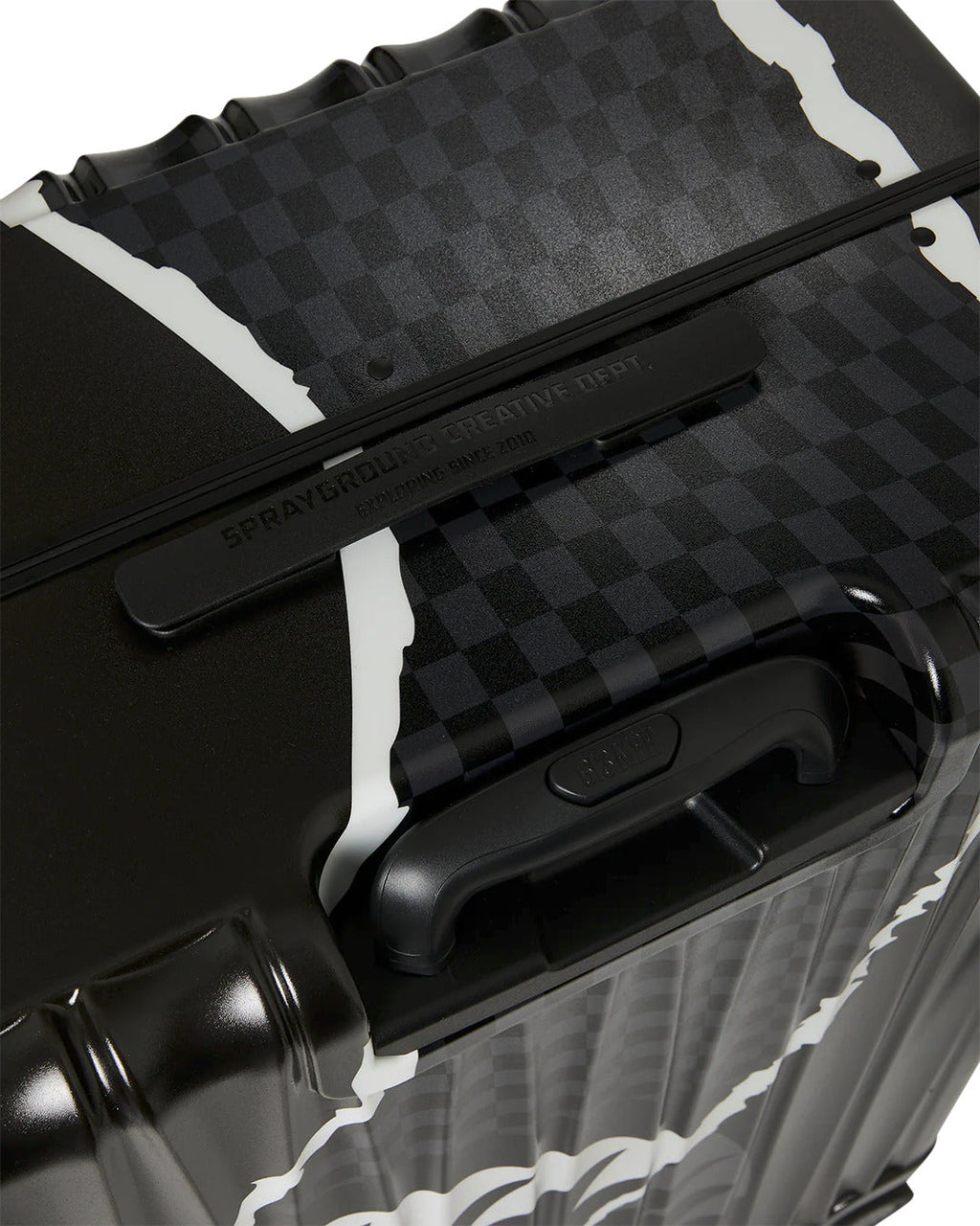 Valise  - CENTER RIP REVEALING GRAY CHECK FULL-SIZE LUGGAGE - SPRAYGROUND