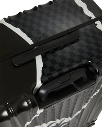 Valise  - CENTER RIP REVEALING GRAY CHECK FULL-SIZE LUGGAGE - SPRAYGROUND