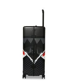Valise  - CENTER RIP REVEALING GRAY CHECK FULL-SIZE LUGGAGE - SPRAYGROUND