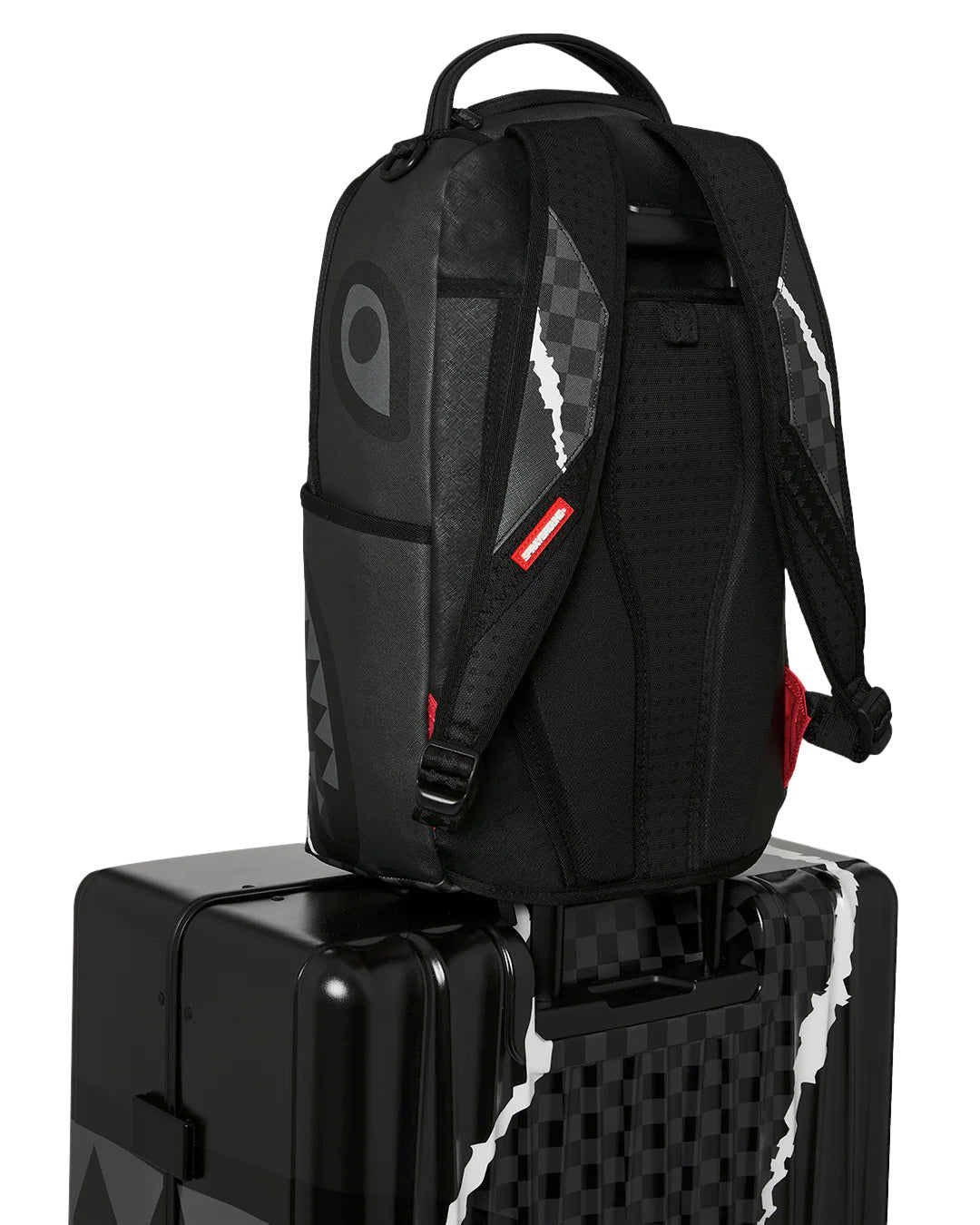 Valise  - CENTER RIP REVEALING GRAY CHECK FULL-SIZE LUGGAGE - SPRAYGROUND