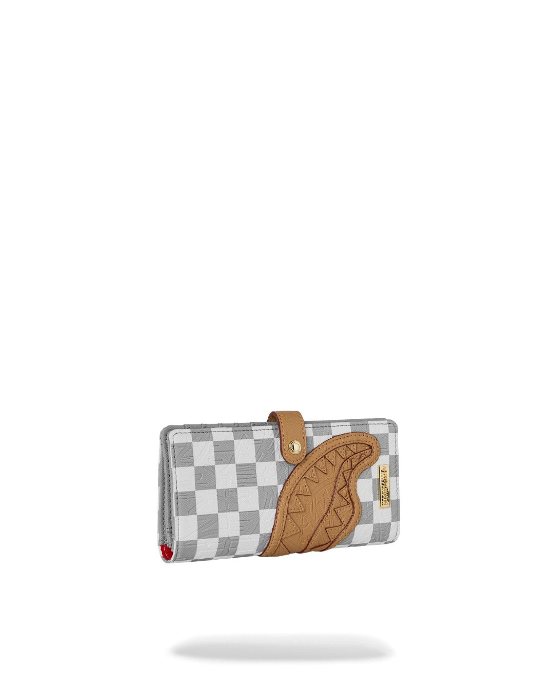 Portefeuille - EMBOSSED CREAM CHECK SINGLE FOLD WALLET - SPRAYGROUND