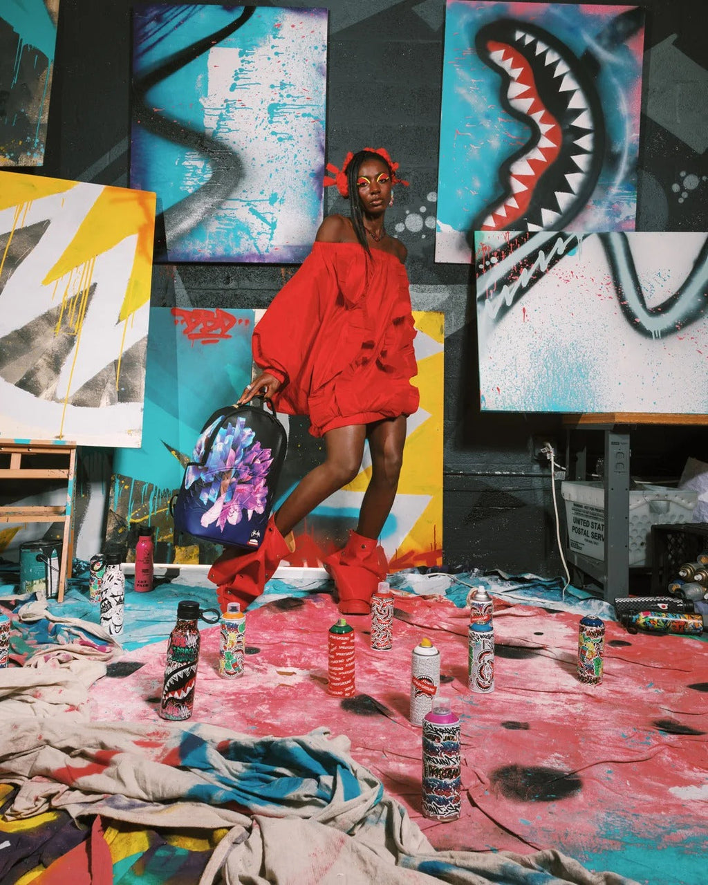Sac à dos - WYNWOOD WALLS SOPHIE MESS BACKPACK - SPRAYGROUND