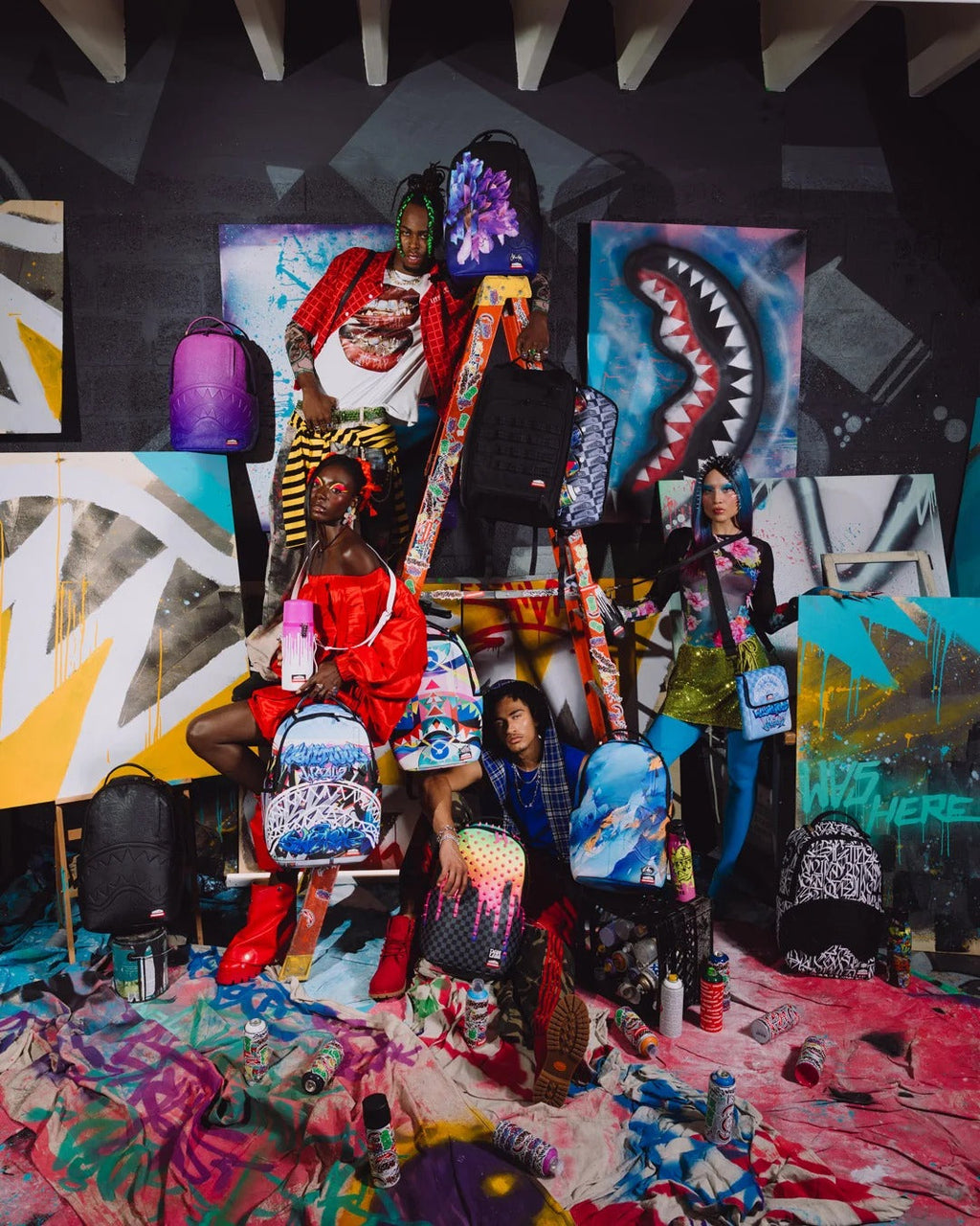 Sac à dos - WYNWOOD WALLS SOPHIE MESS BACKPACK - SPRAYGROUND