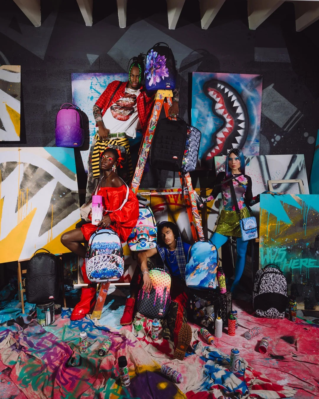 Sac à dos - WYNWOOD WALLS SOPHIE MESS BACKPACK - SPRAYGROUND