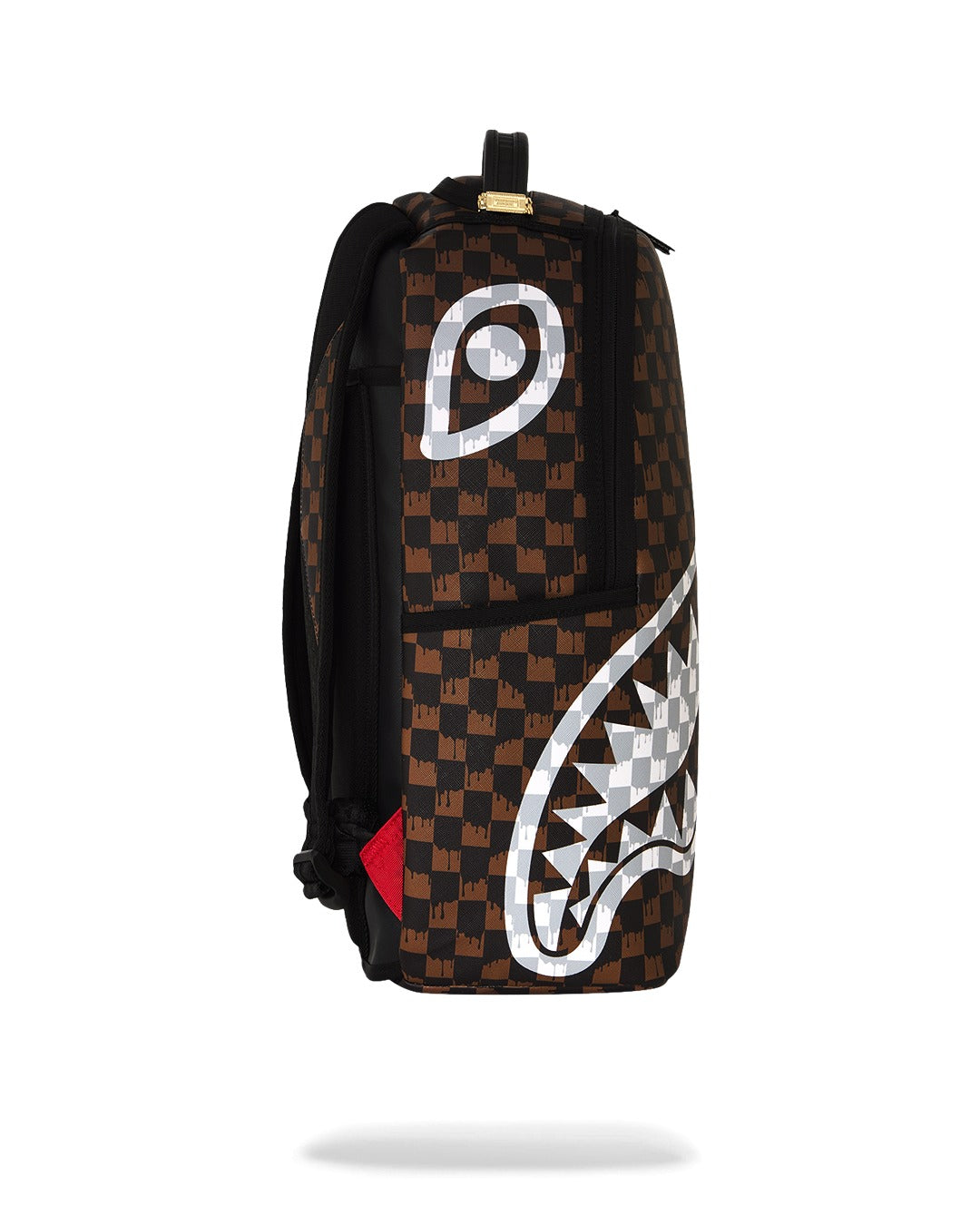 Sac à dos - BROWN AND CREAM DRIP CHECK SHARK BACKPACK - SPRAYGROUND
