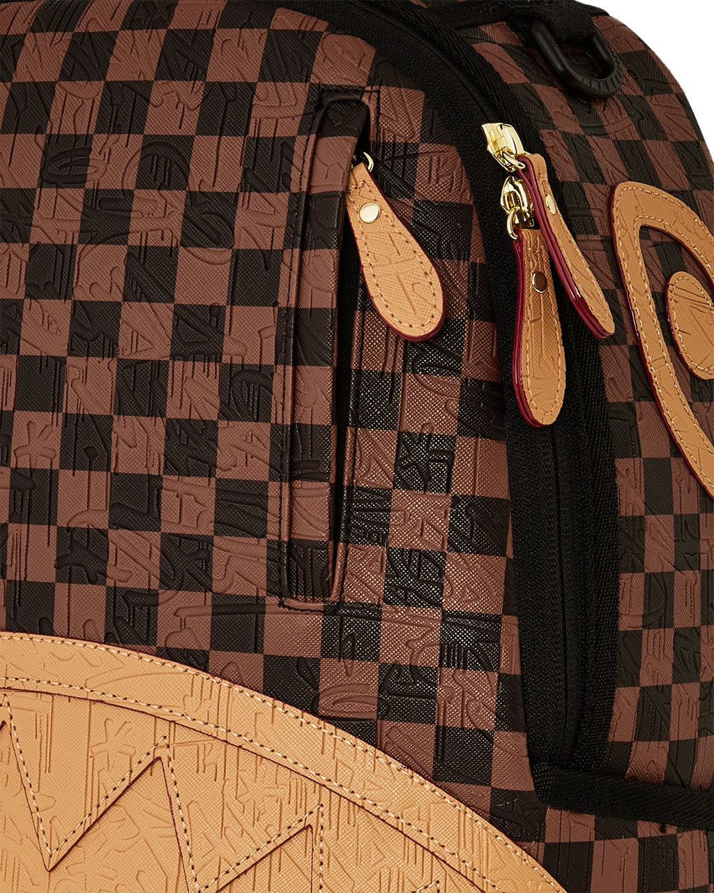 Sac à dos - EMBOSSED CHECK BROWN BACKPACK - SPRAYGROUND