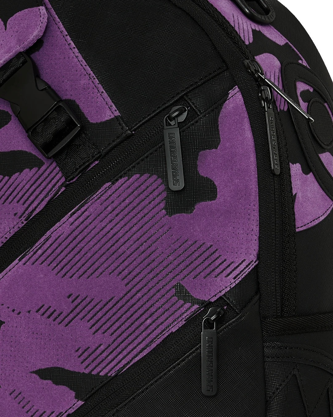 Sac à dos - PURPLE FLOCKED CAMO BACKPACK - SPRAYGROUND