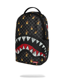 Sac à dos - SCRIBBLE FIRE CHECK BACKPACK - SPRAYGROUND