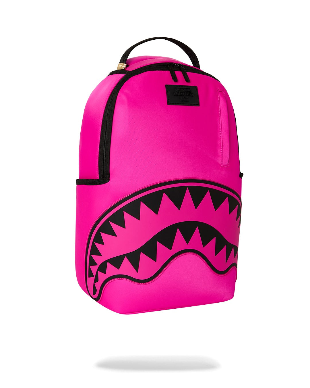 Sac à dos - SHARK CENTRAL WHITE STENCIL SHARK PINK NYLON BACKPACK - SPRAYGROUND