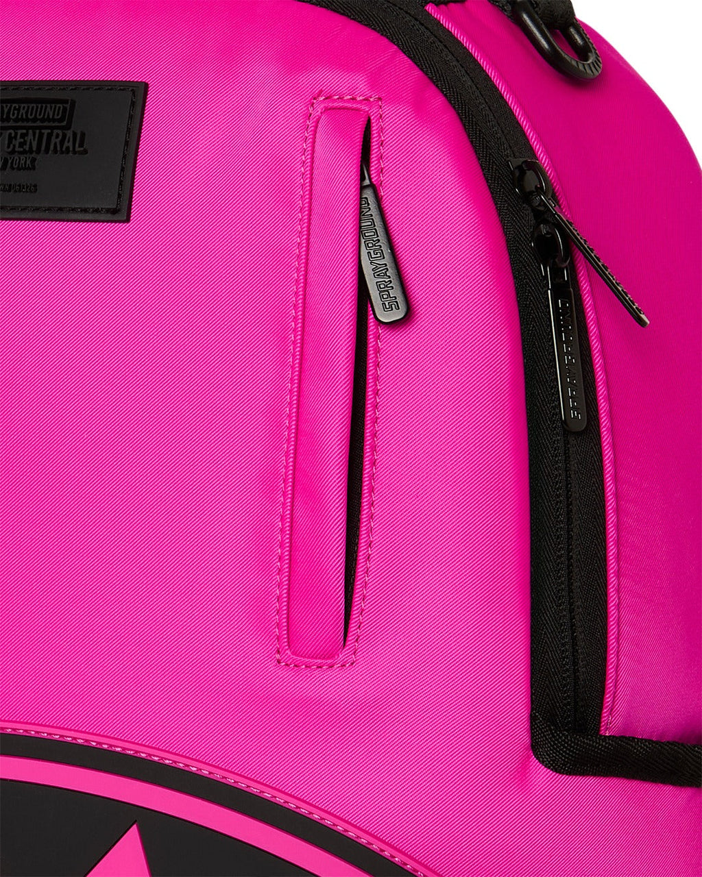 Sac à dos - SHARK CENTRAL WHITE STENCIL SHARK PINK NYLON BACKPACK - SPRAYGROUND