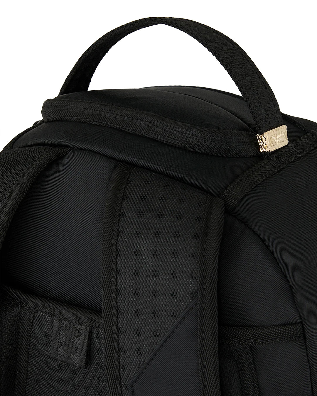SHARK CENTRAL BLACK NYLON GRAY EMBOSSED BACKPACK