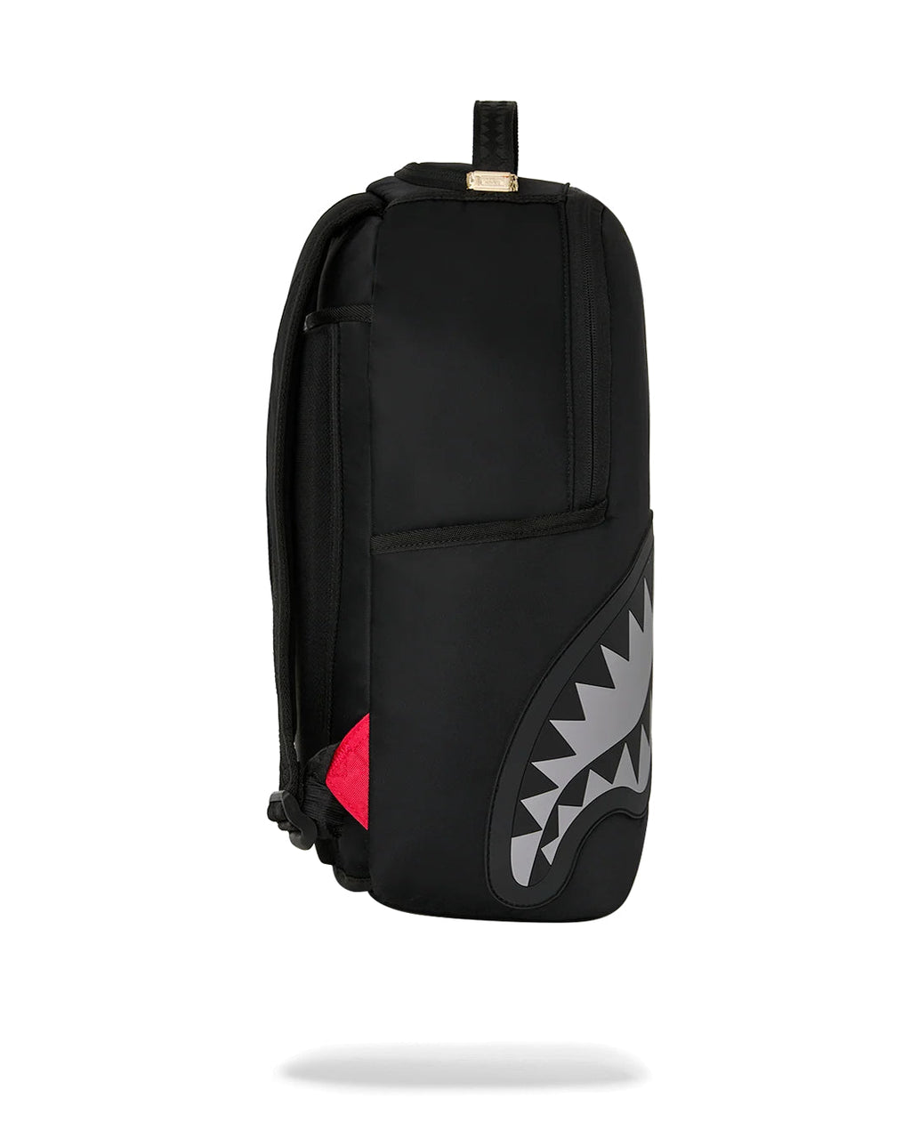 SHARK CENTRAL BLACK NYLON GRAY EMBOSSED BACKPACK