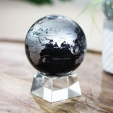 Globe terrestre noir et argent - SBE - MOVA Globes-Magna-Carta