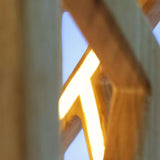 Lampe artisanale LED en châtaigner-Magna-Carta