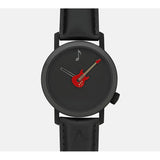 Montre Guitare rouge 42 Black - AKTEO-Magna-Carta