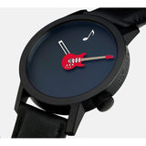 Montre Guitare rouge 42 Black - AKTEO-Magna-Carta