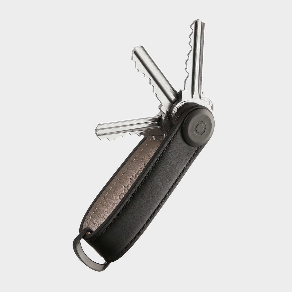 Porte clés - Cuir noir - Orbitkey
