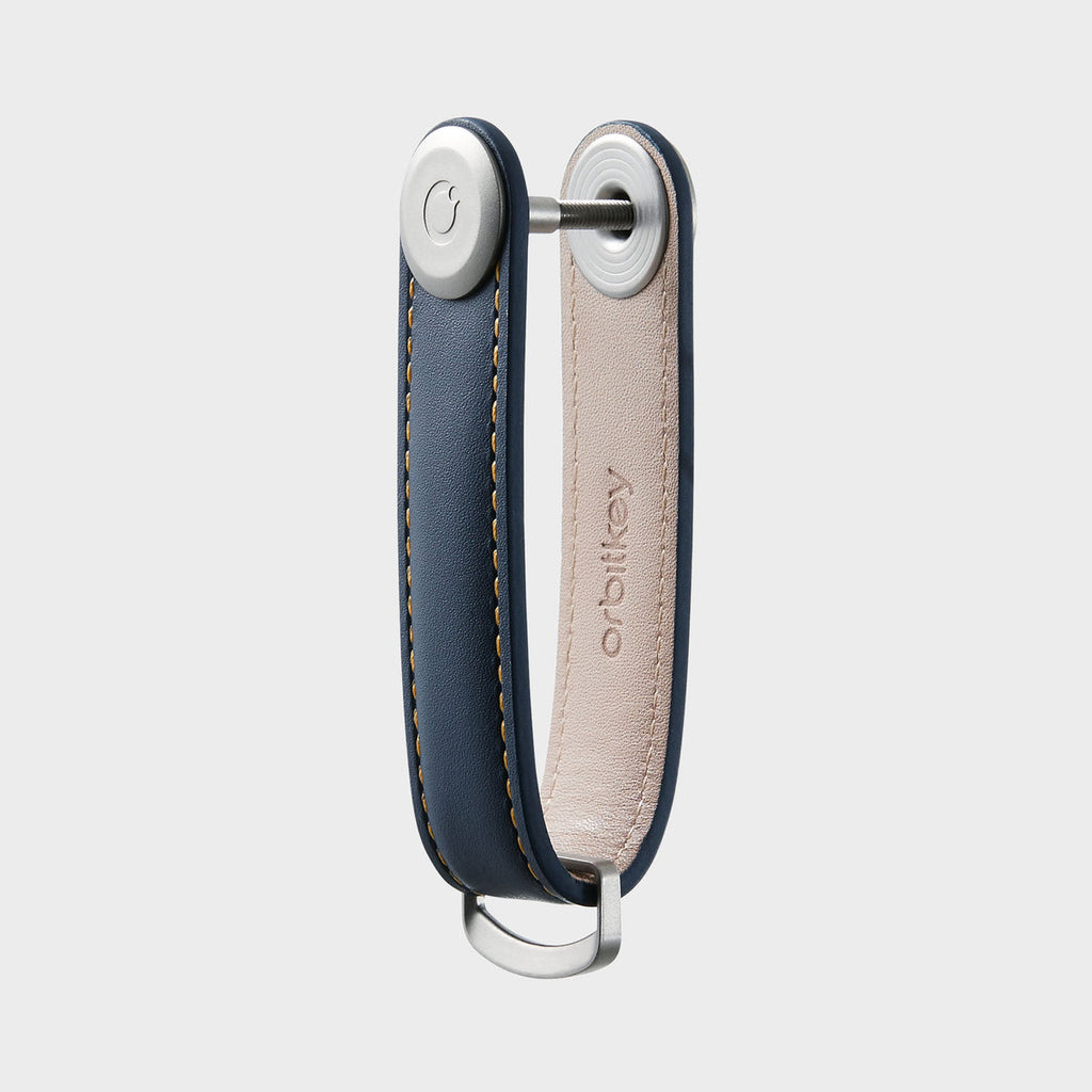 Porte clés - Cuir navy - Orbitkey