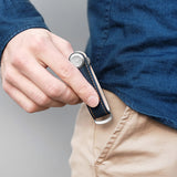 Porte clés - Cuir navy - Orbitkey