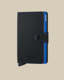 Porte-cartes Miniwallet Matte - Secrid - Black / Blue - Porte-cartes protection RFID