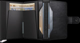 Porte-cartes Miniwallet Premium Emboss Lines - Secrid - Black - Porte-cartes protection RFID