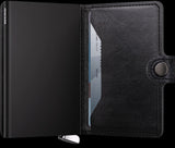 Porte-cartes Miniwallet Premium Emboss Lines - Secrid - Black - Porte-cartes protection RFID