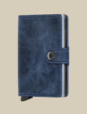 Porte-cartes Miniwallet Vintage - Secrid - Blue - Porte-cartes protection RFID