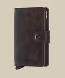 Porte-cartes Miniwallet Vintage - Secrid - Chocolat - Porte-cartes protection RFID