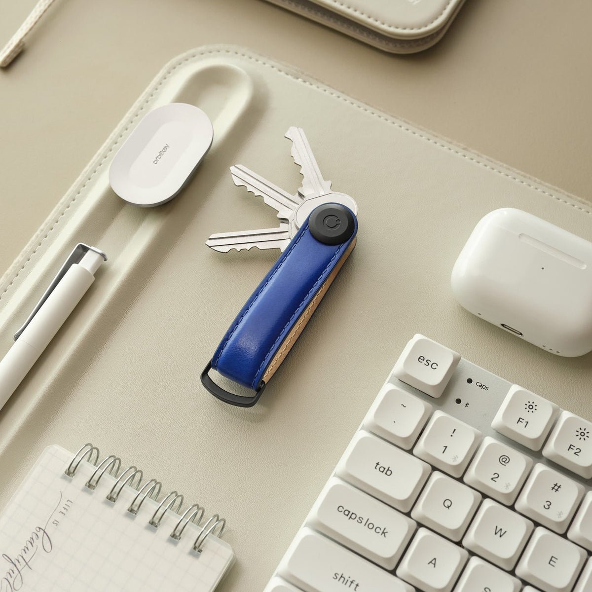 Porte clés - Cuir ultra marine - Orbitkey - Magna-Carta
