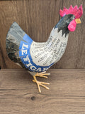 Poule en papier mâché - Le Figaro - Aude Goalec et Nicole Jacobs - Sculpture en papier mâché