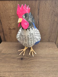 Poule en papier mâché - Le Figaro - Aude Goalec et Nicole Jacobs - Sculpture en papier mâché