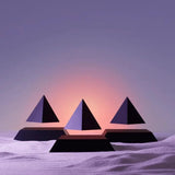 Pyramide en lévitation - Blanc/Or - Flyte-Magna-Carta