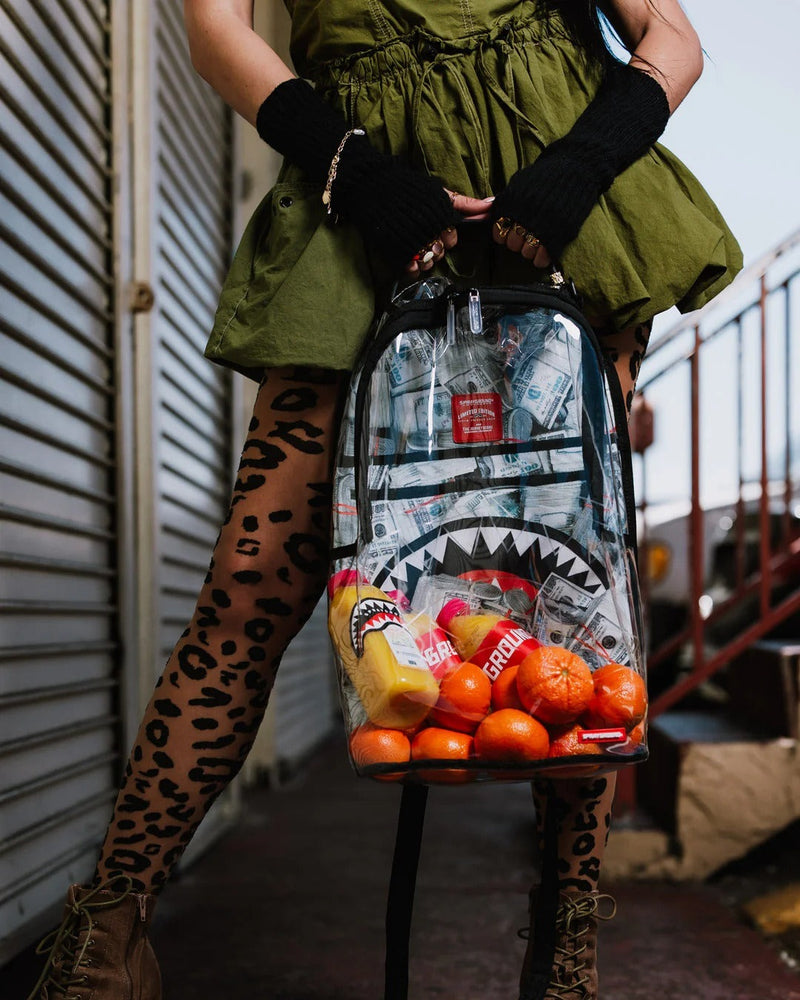 Sac à dos - MONEY PILE DLXS CLEAR BACKPACK - SPRAYGROUND - Sac à