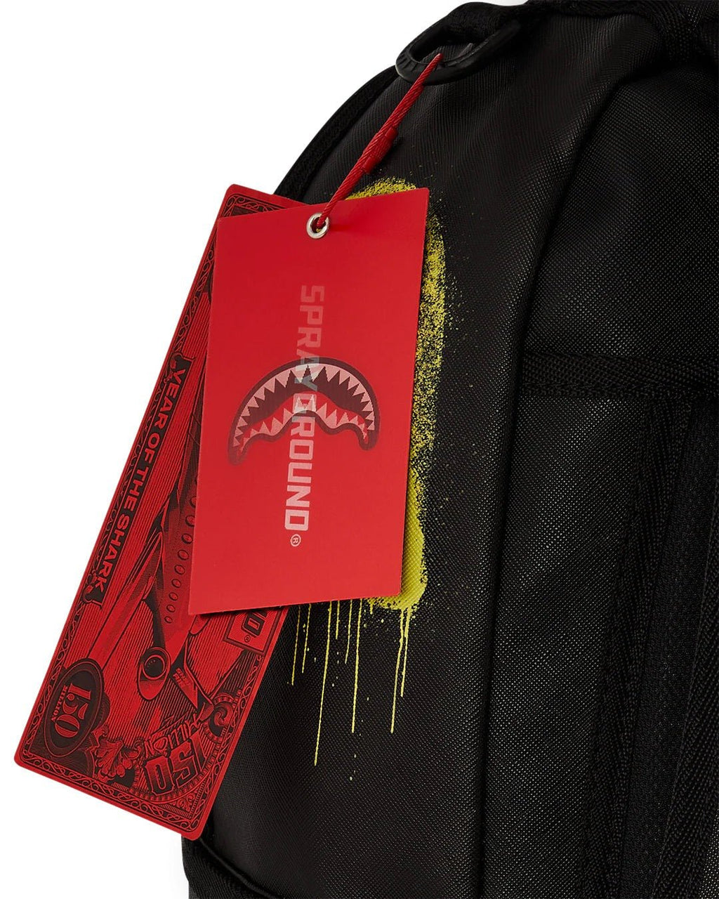 Sac à dos - SHARK CENTRAL STENCILS- BLACK DLXSV BACKPACK - SPRAYGROUND - Magna-Carta