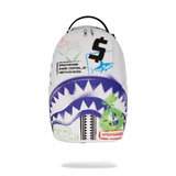 Sac à dos - SHARK CENTRAL STENCILS WHITE DLXSV BACKPACK - SPRAYGROUND - Sac à