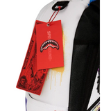 Sac à dos - SHARK CENTRAL STENCILS WHITE DLXSV BACKPACK - SPRAYGROUND - Sac à