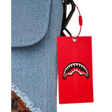 Sac - DENIM SHARK MESSENGER SLING - SPRAYGROUND - Sac Bandoulière