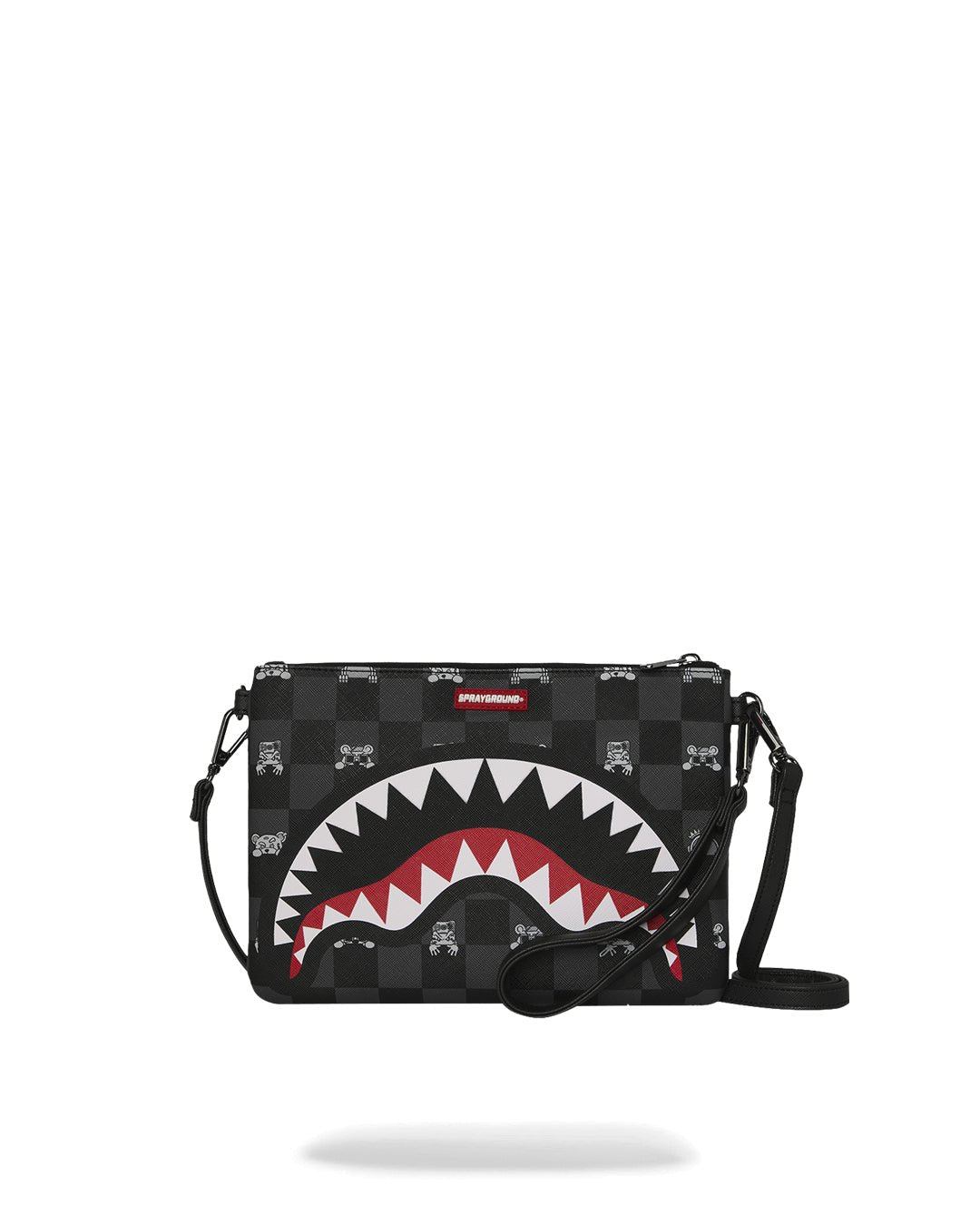Sac - GRAY PEEKING CHARACTER CHECK CROSSBODY POUCHETTE - SPRAYGROUND - Magna-Carta Image principale du produit