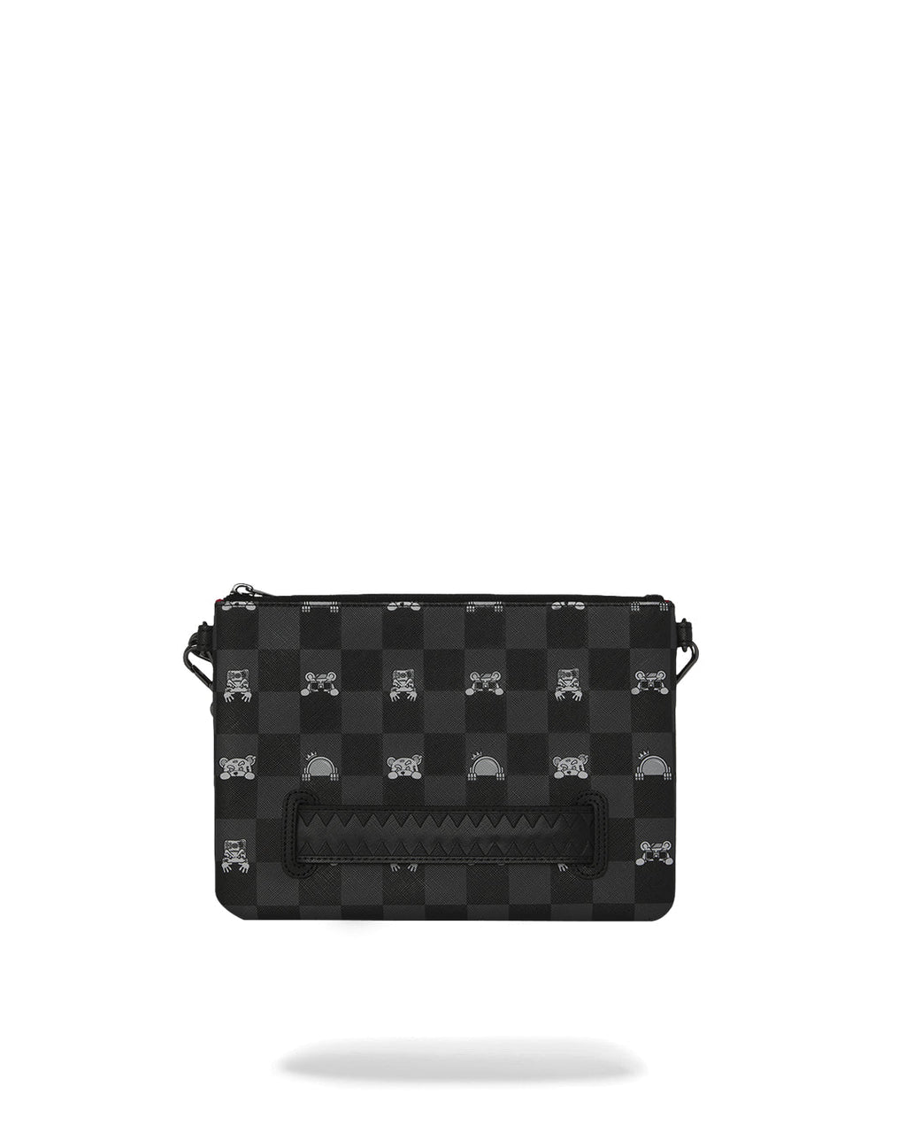 Sac - GRAY PEEKING CHARACTER CHECK CROSSBODY POUCHETTE - SPRAYGROUND - Magna-Carta