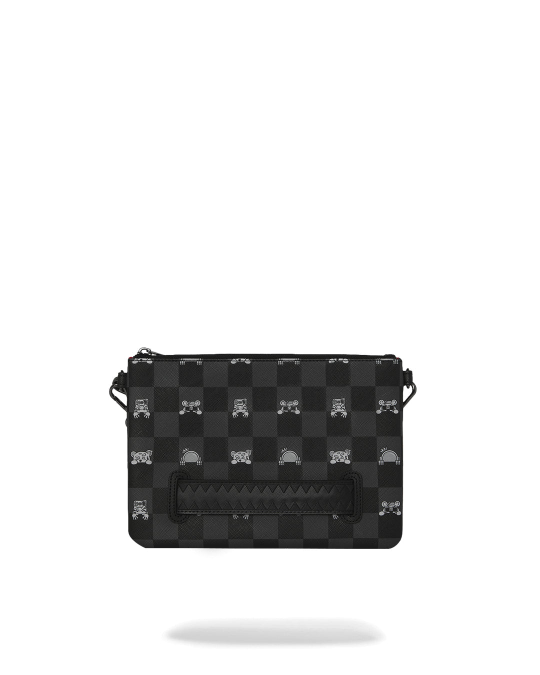 Sac - GRAY PEEKING CHARACTER CHECK CROSSBODY POUCHETTE - SPRAYGROUND - Magna-Carta