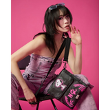 Sac - SNOOPY PINK STENCIL MESSENGER SLING - SPRAYGROUND - Sac Bandoulière