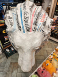 Trophée de lion en papier mâché - Aude Goalec et Nicole Jacobs - Sculpture en papier mâché