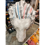 Trophée de lion en papier mâché - Aude Goalec et Nicole Jacobs - Sculpture en papier mâché