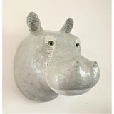 Trophée d'Hippopotame en papier mâché - Aude Goalec et Nicole Jacobs-Magna-Carta