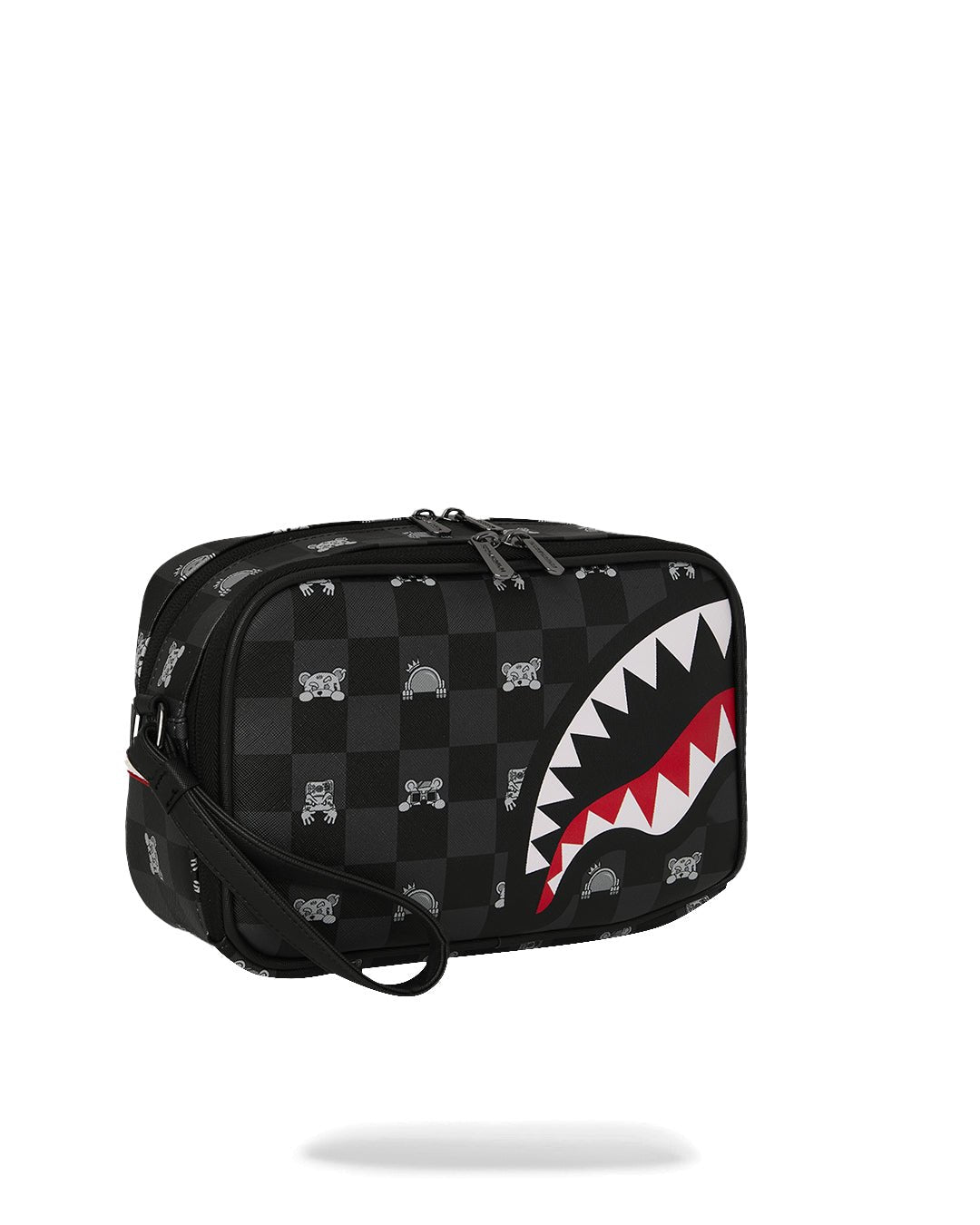 Trousse de toilette - GRAY PEEKING CHARACTER CHECK TOILETRY BRICK - SPRAYGROUND - Magna-Carta
