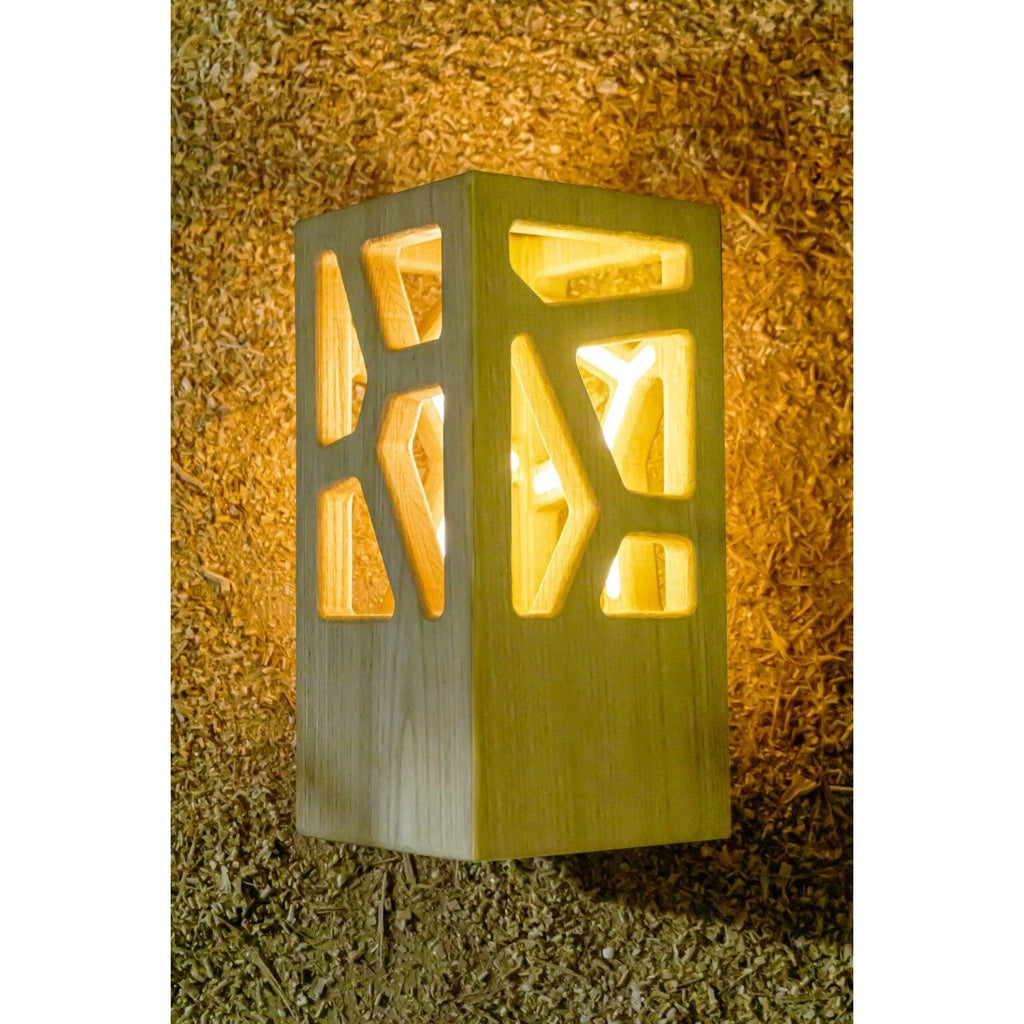 Lampe artisanale LED en châtaigner-Magna-Carta