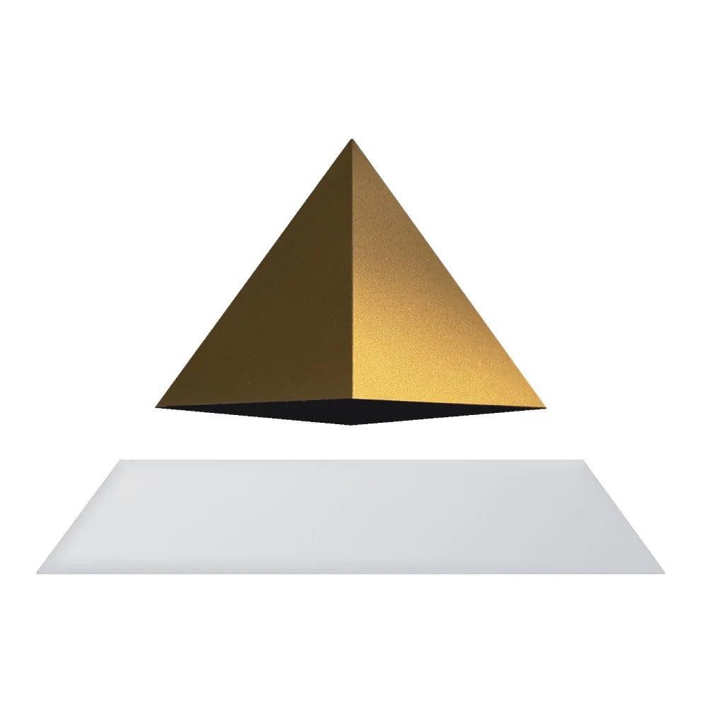 Pyramide en lévitation - Blanc/Or - Flyte-Magna-Carta
